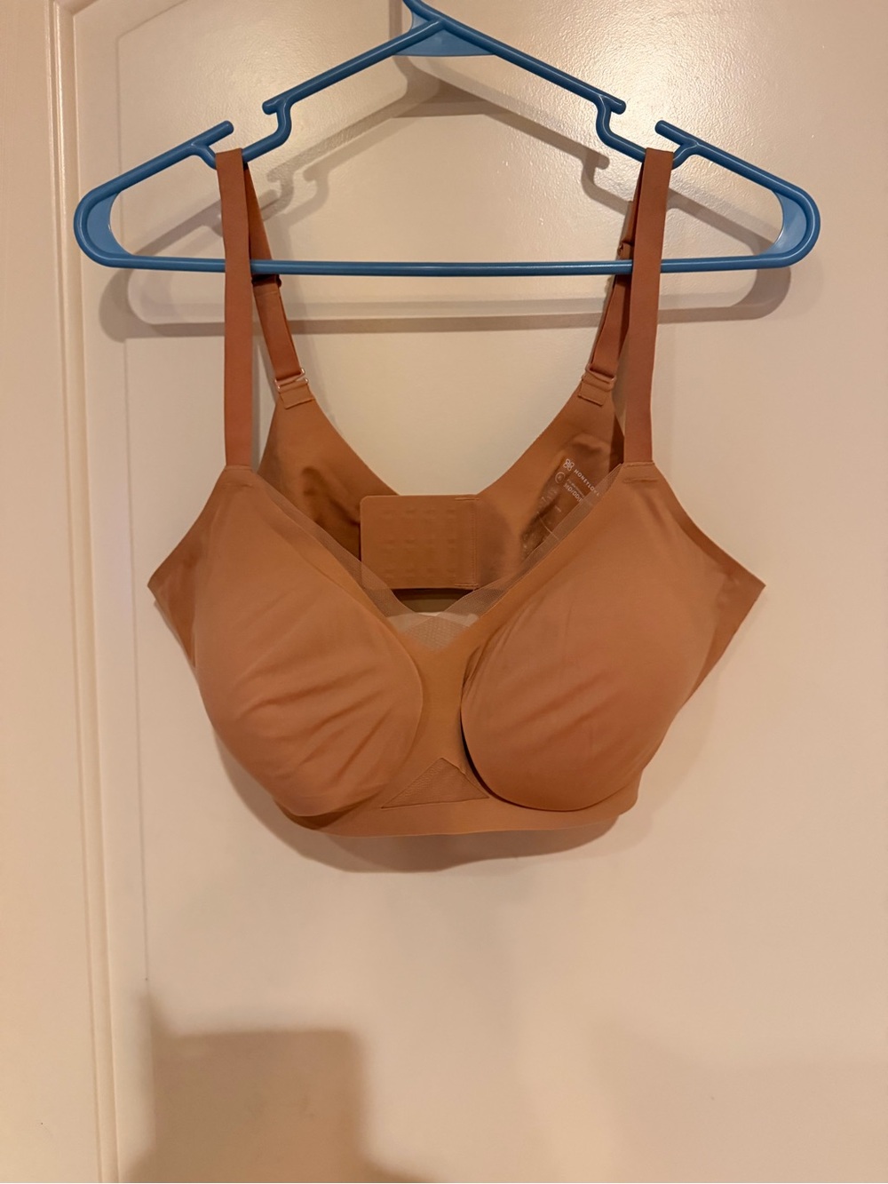 Honeylove Wireless Crossover Bra XL Sand colored
